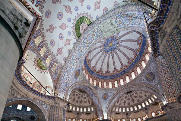 Interior View Sultanahmet Mosque Istanbul Turkey Asia — Foto de Stock