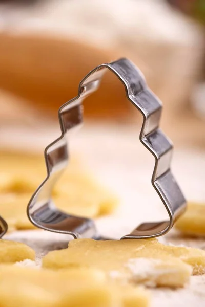 Christmas Tree Shaped Cookie Cutter — Stockfoto