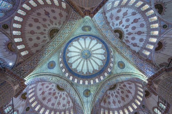 Interior View Blue Mosque Sultanahmet Istanbul Turkey Asia — Fotografia de Stock
