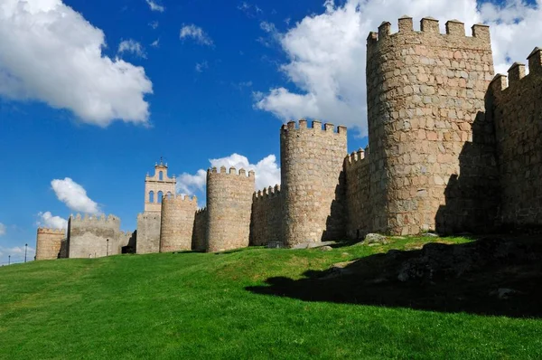 Medieval City Wall Avila Unesco World Heritage Site Castile Leon — Foto de Stock