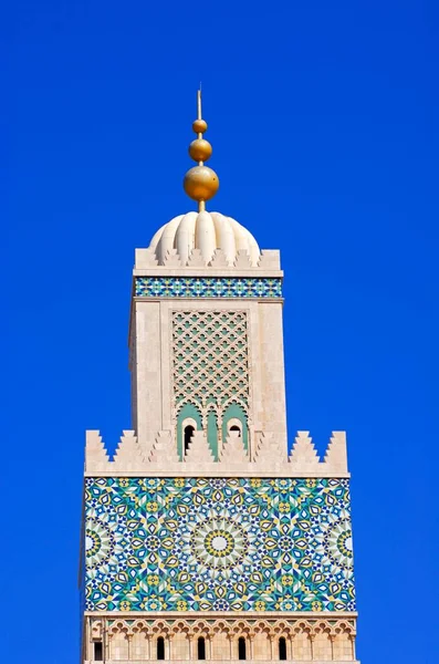 Minaret Hassan 2Nd Mosque Casablanca Morocco Africa — Stock Photo, Image