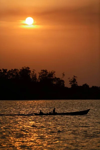 Лодка Реке Сай Сей Национальном Парке Таньцинг Центральный Калимантан Борнео — стоковое фото