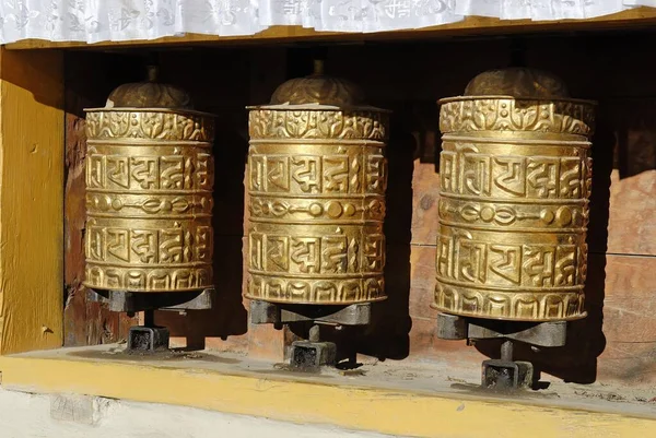 Prayer Mill Namche Bazaar Solukhumbu Khumbu Mount Everest Region Nepal — Foto de Stock