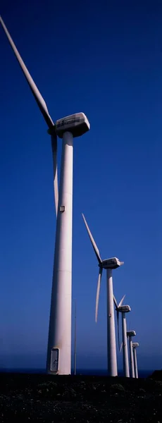 Wind Mills Punta Fuencaliente Palma Canary Islands — Zdjęcie stockowe