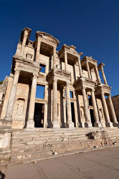 Bibliothèque Celsus Est Ancien Bâtiment Ephèse Izmir Turquie Asie — Photo