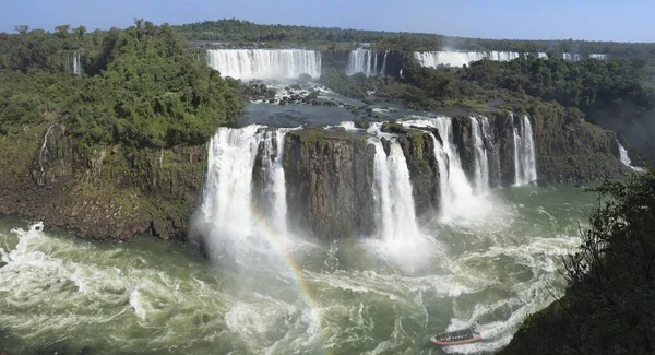 Вид Водопад Игуахти Бразильской Стороны Фос Игуаку Штат Парана Бразилия — стоковое фото