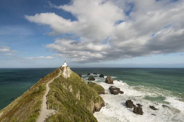 Lighthouse Nugget Point Catlins Otago Southland New Zealand Oceania —  Fotos de Stock