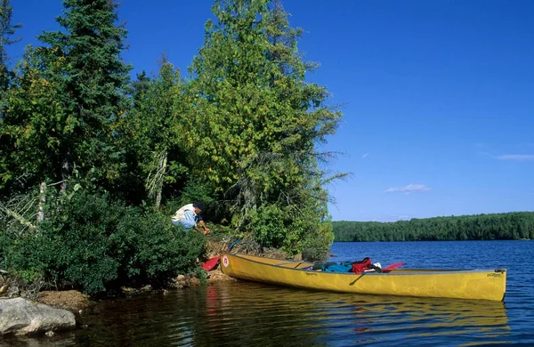 Canoe Lake Boundary Waters Canoe Area Minnesota Usa North America — Stock Photo, Image