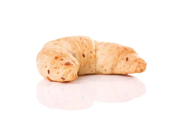 Organiczny Croissant Pełnoziarnisty — Zdjęcie stockowe