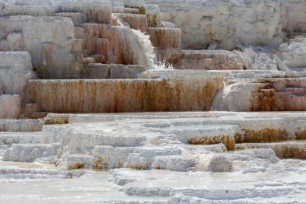 Sinter Terraces Hot Springs Mineral Deposits Palette Spring Lower Terraces — Stock Photo, Image