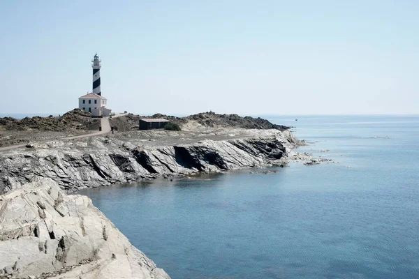 Cap Favaritx Lighthouse Cap Favaritx Cap Favaritx Minorca Balearic Islands — Stock Photo, Image