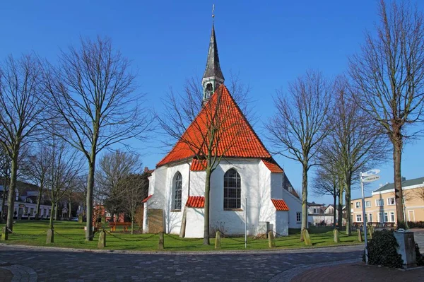 Történelmi Halásztemplom Szent Kelemen Templom Bsum Dithmarschen Kerület Schleswig Holstein — Stock Fotó