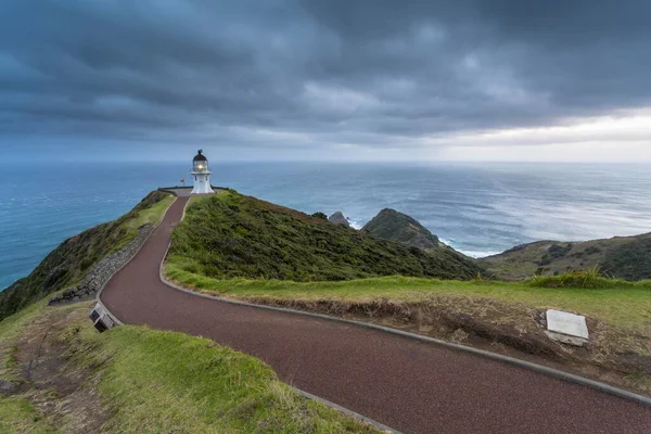 Lighthouse Cape Reinga Dawn Cape Reinga Northland Region New Zealand — Stockfoto
