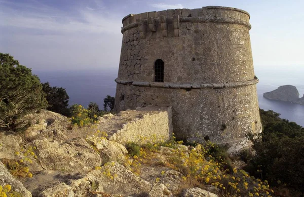 Watchtower Torre Des Savinar Viewpoint Mirador Des Savinar — стоковое фото