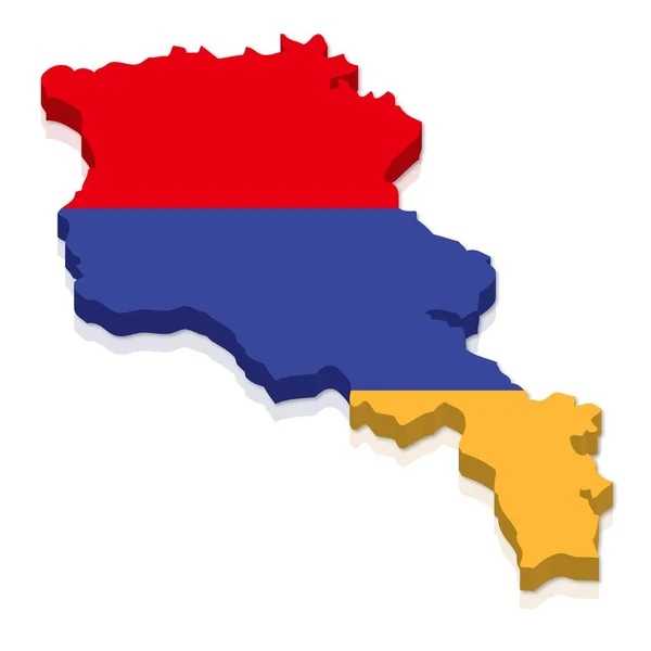 Esboço Bandeira Armênia — Fotografia de Stock