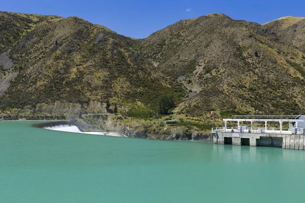 Dam Waitaki River Kurow Otago Region New Zealand Oceania — 스톡 사진