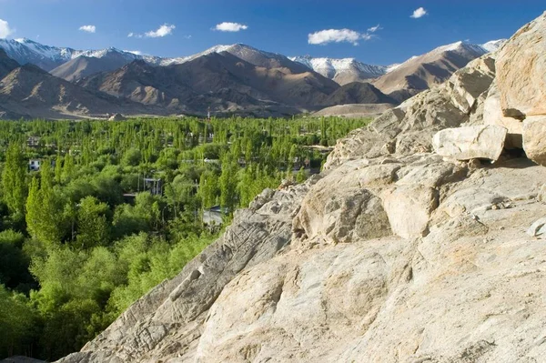 View Leh Valley Ladakh Jammu Kashmir India Asia — Stockfoto