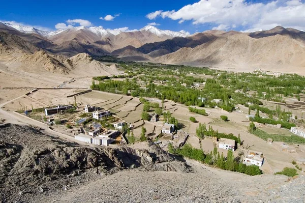 Vista Sobre Leh Valley Indus Valley Ladakh Jammu Caxemira Índia — Fotografia de Stock