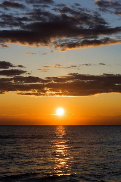 Sunrise Peniscola Costa Azahar Spain Europe — Foto de Stock