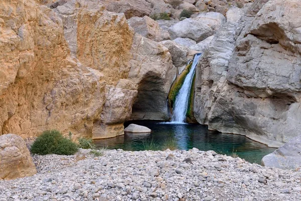 Water Pools Oasis Wadi Bani Khalid Hajar Ash Sharqi Mountains — Stockfoto