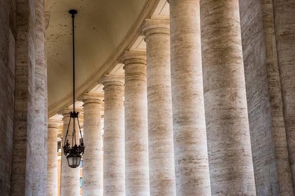 Arcade Lamp Kolannade Peter Basilica Peter Square Vatican City Vatican — Stockfoto