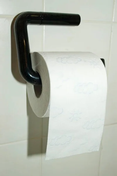 Toiletpaper Holder Hanging Wall — 图库照片