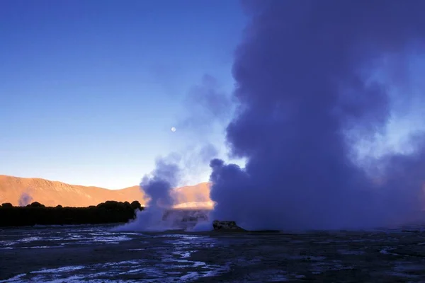 Geyers Hot Gusher Tatio Atacama Desert Chile — Stockfoto