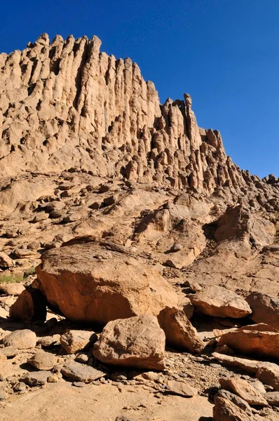 Granite Landscape Atakor Hoggar Ahaggar Mountains Wilaya Tamanrasset Algeria Sahara — 스톡 사진