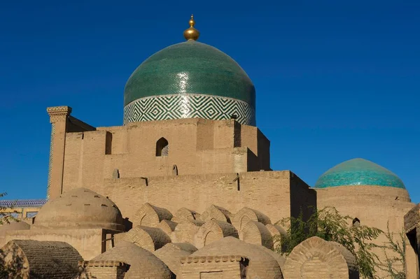 Memorial Pahlavan Mahmud Mausoleum Itchan Kala Khiva Uzbekistan Asia — Stock Photo, Image