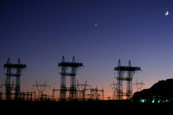 Electric Pylons Usa North America — Foto de Stock