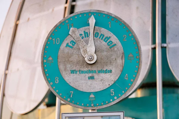 Vinetabrcke Submarine Gondola Clock Baltic Seaside Resort Zinnowitz Zinnowitz Mecklenburg — Zdjęcie stockowe