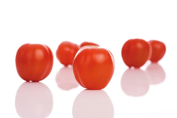 Close Van Verse Rijpe Tomaten Voedselconcept — Stockfoto