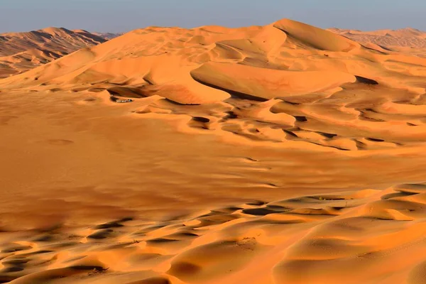 Dunas Areia Deserto Rub Khali Dhofar Omã Ásia — Fotografia de Stock