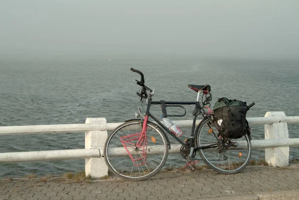 Bicycle Seaside Island Moen Danmark — Stock Photo, Image