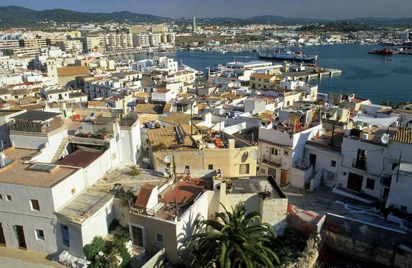 Vista Del Centro Histórico Ibiza Eivissa Dalt Vila —  Fotos de Stock