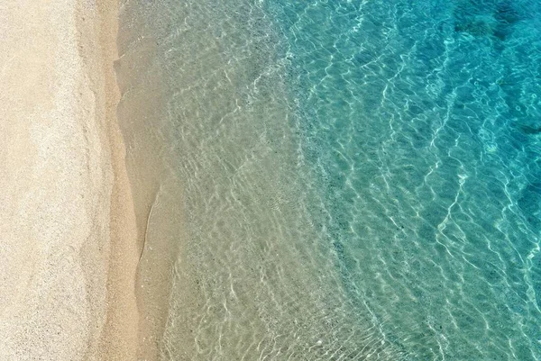 Чистая Бирюзовая Вода Албанская Ривьера Ионическое Море Албания Европа — стоковое фото