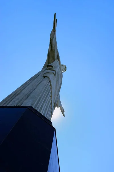Statue Christ Cristo Redentor Corcovado Rio Janeiro Brazil South America — Stok fotoğraf