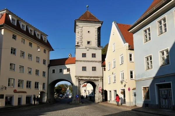 Sandauer Tor Historic Town Gate Landsberg Lech Upper Bavaria Germany — стокове фото