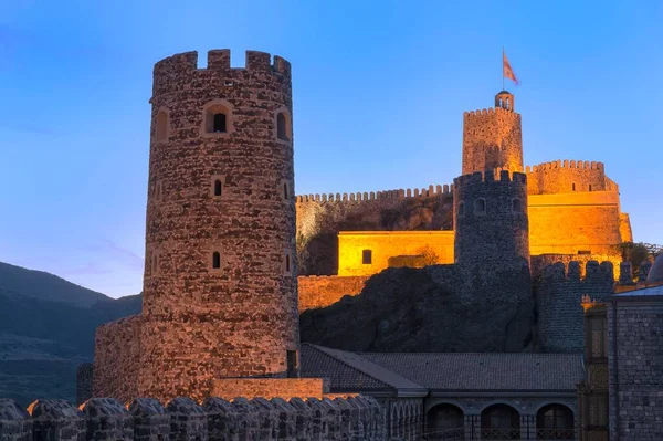 Rabati Castillo Atardecer Akhaltsikhe Samtskhe Javakheti Región Georgia Asia —  Fotos de Stock