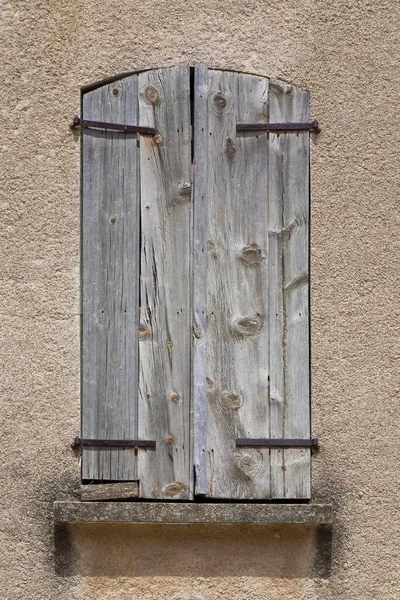 Closed Wooden Shutters Window — Fotografia de Stock