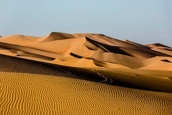 Dunas Areia Rub Khali Empty Quarter Emirados Árabes Unidos Ásia — Fotografia de Stock