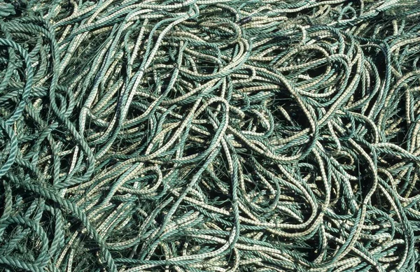 Heap Ropes Fishing Nets Newfoundland Can — Stock Photo, Image