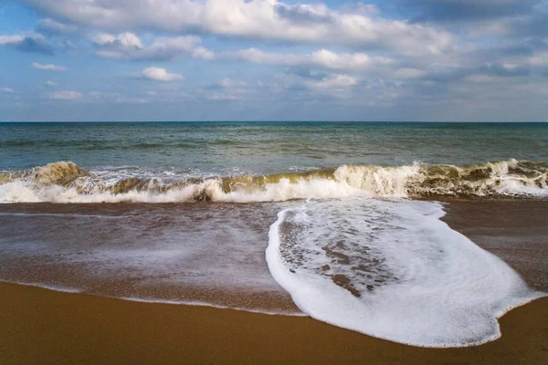 Evening Mood Beach Peniscola Costa Azahar Spain Europe — Stockfoto