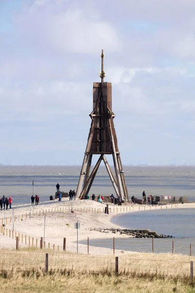 Kugelbake Landmark Cuxhaven North Sea Lower Saxony Germany Europe — Foto Stock