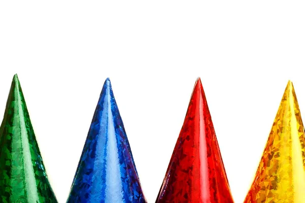 Colourful Carnival Hats Close View — 图库照片