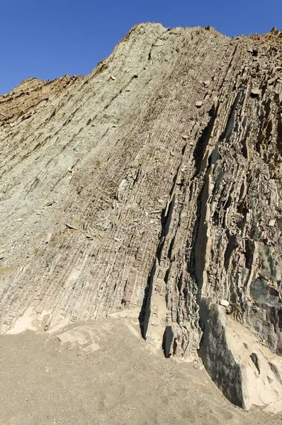 Geology Thin Rock Layers Wadi Bani Khalid Sharqiya Region Sultanate — ストック写真