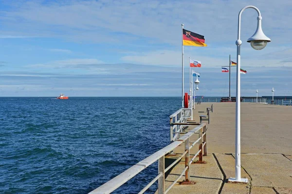 Jetty North Sea Heligoland Schleswig Holstein Germany Europe — Foto Stock