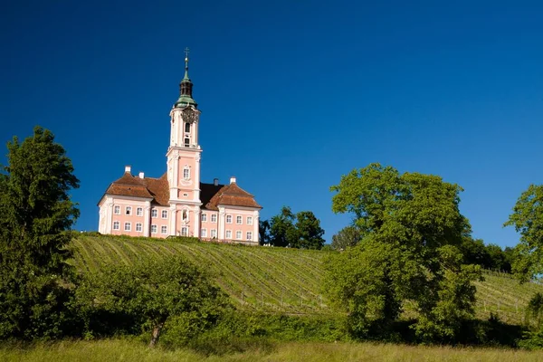 Klasztor Birnau Nad Jeziorem Bodeńskim Badenia Wirtembergia Niemcy Europa — Zdjęcie stockowe