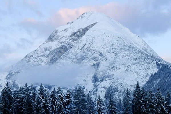 Hohe Munde Perto Seefeld Telfs 2662 Inverno Mieminger Range Tirol — Fotografia de Stock