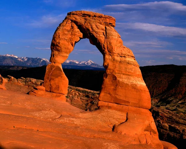 Stone Arch Delicate Arch Arches Nationalpark Utah Usa Nordamerika — Stockfoto